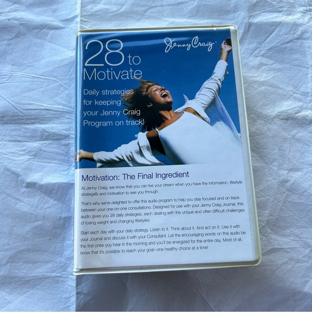 Jenny‎ Craig 2002 28 To Motivate 2 Cassette Tapes